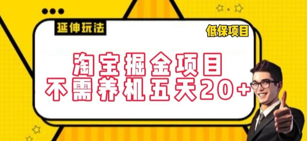 淘宝掘金项目，不需养机，五天20+，每天只需要花三四个小时【揭秘】-南友云赚