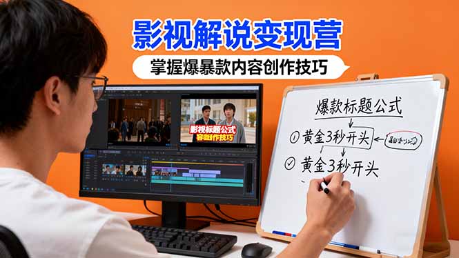 60be1914506f2bc607dd1562f7da2f39.jpeg 影视解说变现营:通过30+实战案例爆款内容创作技巧,掌握影视解说盈利密码