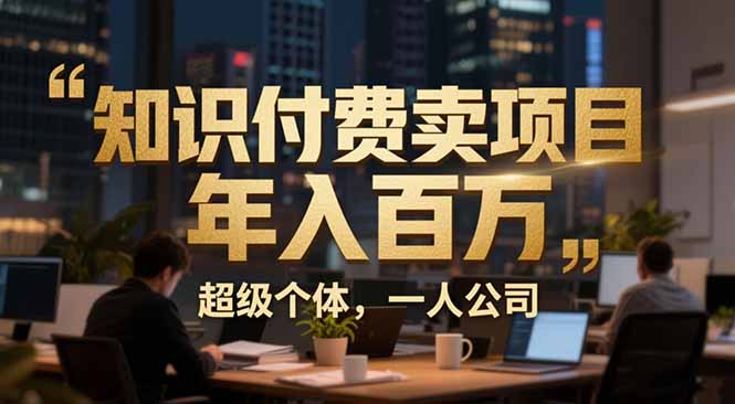 从0到年入百万：超级个体实战心得公开，个人IP×精准引流×成交系统全拆解-南友云赚