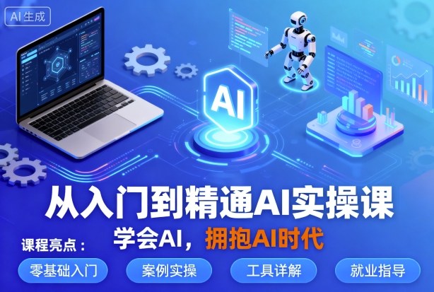 从入门到精通AI实操课，学会AI，拥抱AI时代-南友云赚