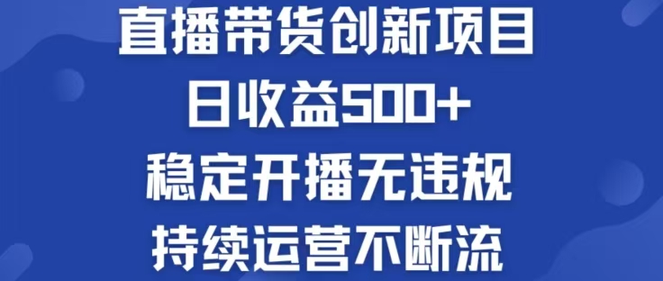 淘宝无人直播带货创新项目，日收益500，轻松实现被动收入-南友云赚