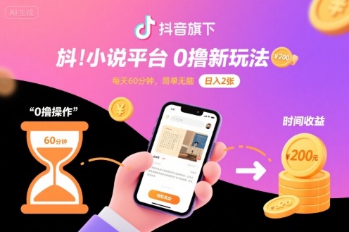6716a8bc432a77a0e09fde1d6d3524f1.jpeg 抖音旗下小说平台0撸新玩法,每天挂G60分钟,简单无脑,日入2张【揭秘】