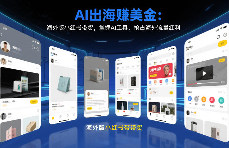 AI出海賺美金：海外版小红书带货，掌握AI工具，抢占海外流量红利(更新2026)-南友云赚