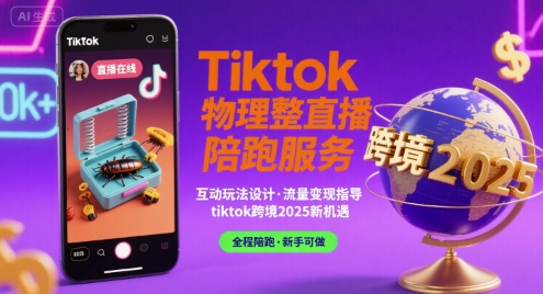 Tiktok物理整蛊直播陪跑服务-tiktok跨境2025-南友云赚