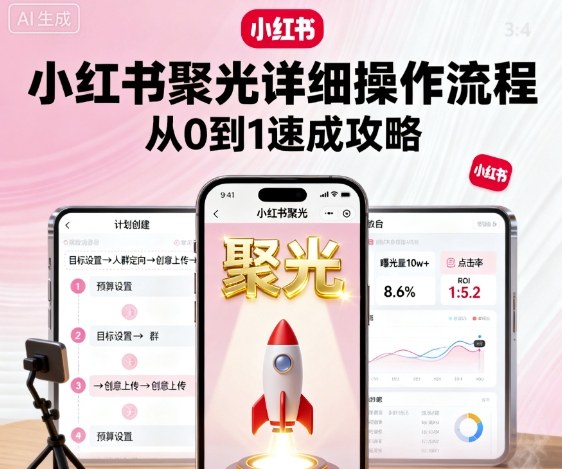 716a9a42cdcdf71ae0bdd8e715956805.jpeg 小红书聚光详细操作流程,小红书聚光从0到1速成攻略