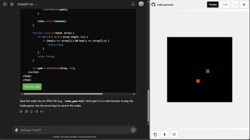 7316f009c3756997db84f346f8f8d293.png ChatGPT Code Preview|AI编程预览工具