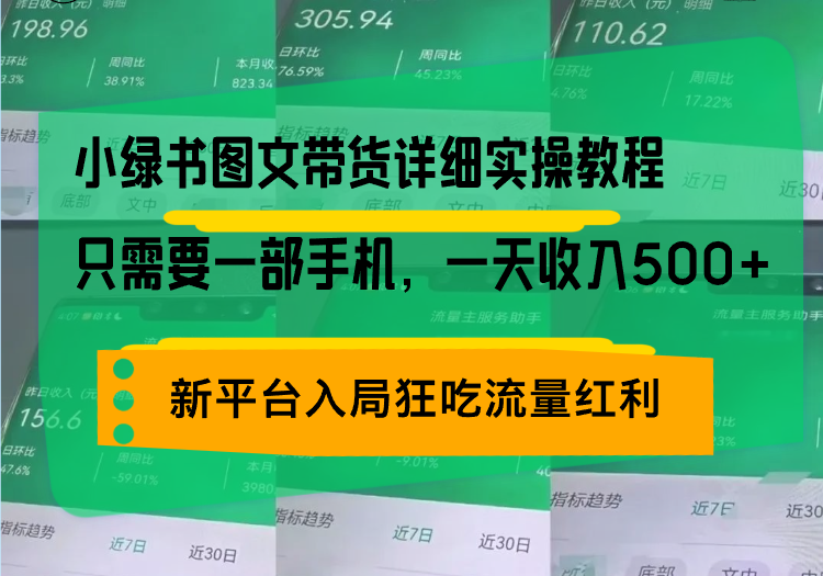 7433ddffee65d360da4292f4320d697b.png 小绿书图文带货详细实操教程,只需要一部手机,一天收入500+,轻松变现