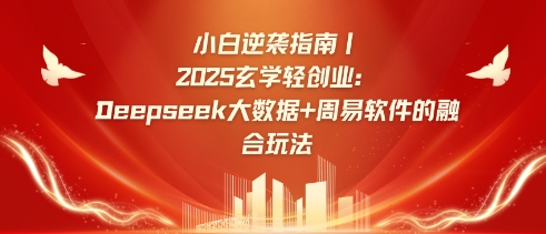 小白逆袭指南，2025玄学轻创业：Deepseek大数据+周易算法的融合玩法-南友云赚