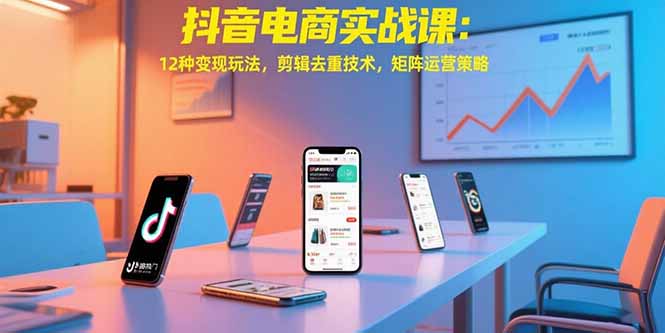 75c17aa2b7c9e6529be118fd67bc1509.jpeg 抖音电商实战课:12种变现玩法,剪辑去重技术,矩阵运营策略