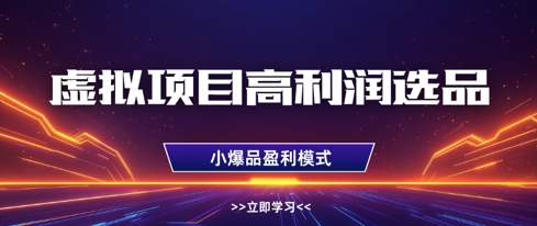 768e5b11359355c58bf2253fbfc0d1c4.jpeg 虚拟项目高利润选品方法,做好单店利润1W+,可多店倍增利润