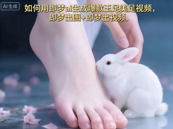 如何用即梦ai生成爆款玉足美足视频，即梦出图+即梦出视频，快速涨粉-南友云赚