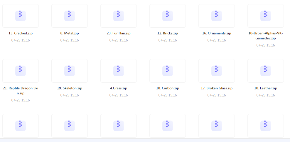 【素材分享】实用教程+素材 Zbrush与Blender表面纹理合集-南友云赚