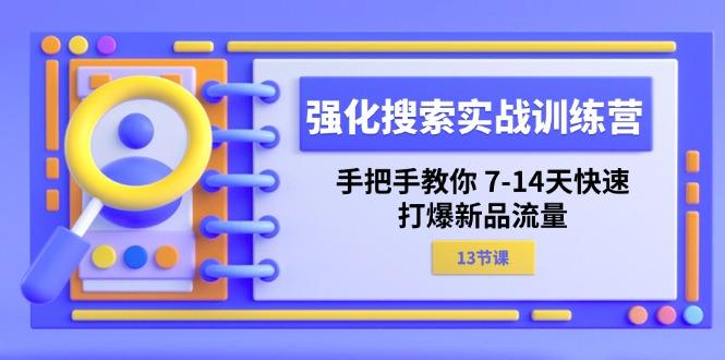 强化 搜索实战训练营，手把手教你 7-14天快速-打爆新品流量(13节课-南友云赚