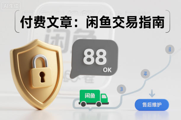 付费文章：闲鱼交易指南，怎么才能降低被坑被马扁的概率-南友云赚