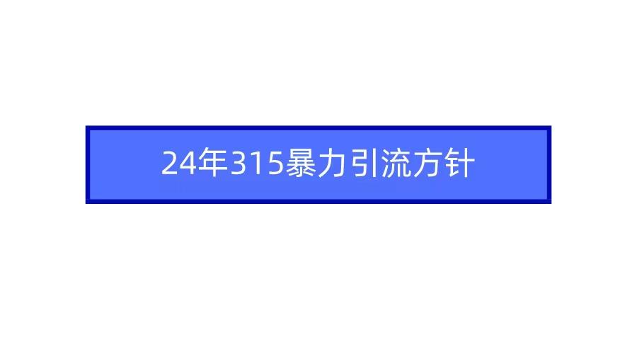 2024年自媒体爆款视频制作,快速涨粉暴力引流方针!-南友云赚