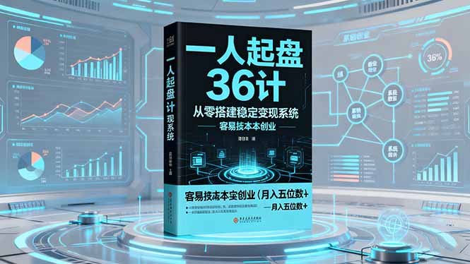 一人起盘36计：从零搭建稳定变现系统，实现低成本创业，月入五位数+-南友云赚