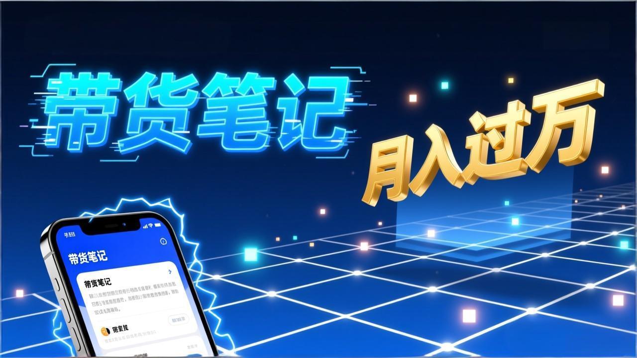 小红书爆款笔记带货实战：拆解封面标题正文全要素，手把手教你单篇笔记带货月入过万-南友云赚