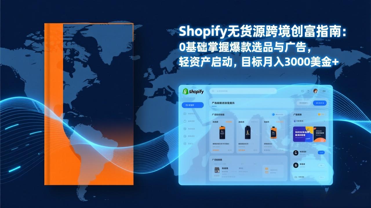Shopify爆款打法实战：从选品到广告投放，复制爆款模型，驱动独立站月销售额破万刀-南友云赚