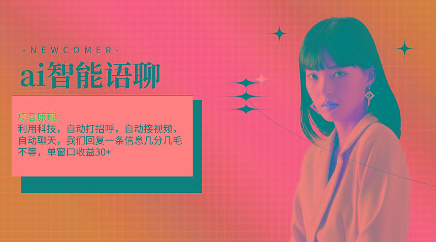 ai智能语聊，单窗口30+单机500+，无脑干！！！-南友云赚