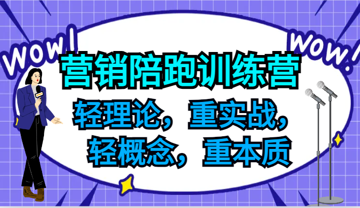 营销陪跑训练营，轻理论，重实战，轻概念，重本质，适合中小企业和初创企业的老板-南友云赚
