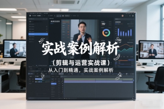 剪辑与运营实战课，从入门到精通，实战案例解析(更新2026)-南友云赚