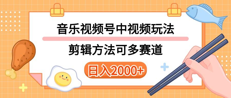 多种玩法音乐中视频和视频号玩法，讲解技术可多赛道。详细教程+附带素…-南友云赚