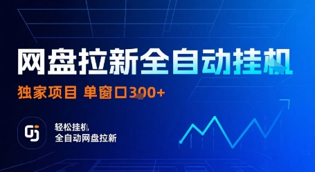 网盘拉新全自动挂G，独家项目，全自动运行完成拉新做任务，单窗口3张+【揭秘】-南友云赚