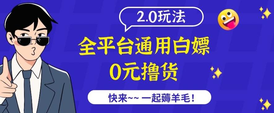 外面收费2980的全平台通用白嫖撸货项目2.0玩法【仅揭秘】-南友云赚