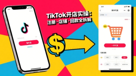 TikTok从开店到投流的进阶课，从基础实操到高阶技巧一网打尽-南友云赚