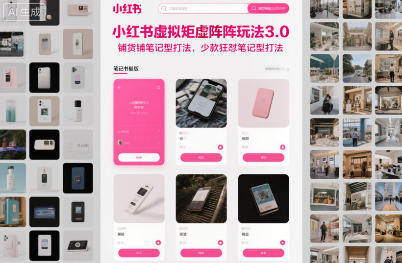 97b07da2c33f6ba803f687757d029e42.jpeg 小红书虚拟矩阵玩法3.0,铺货铺笔记型打法,少款狂怼笔记型打法