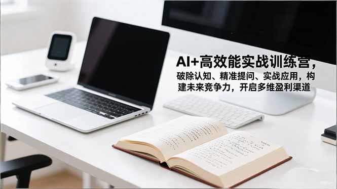 AI+高效能实战训练营，破除认知、精准提问、实战应用，构建未来竞争力，开启多维盈利渠道-南友云赚