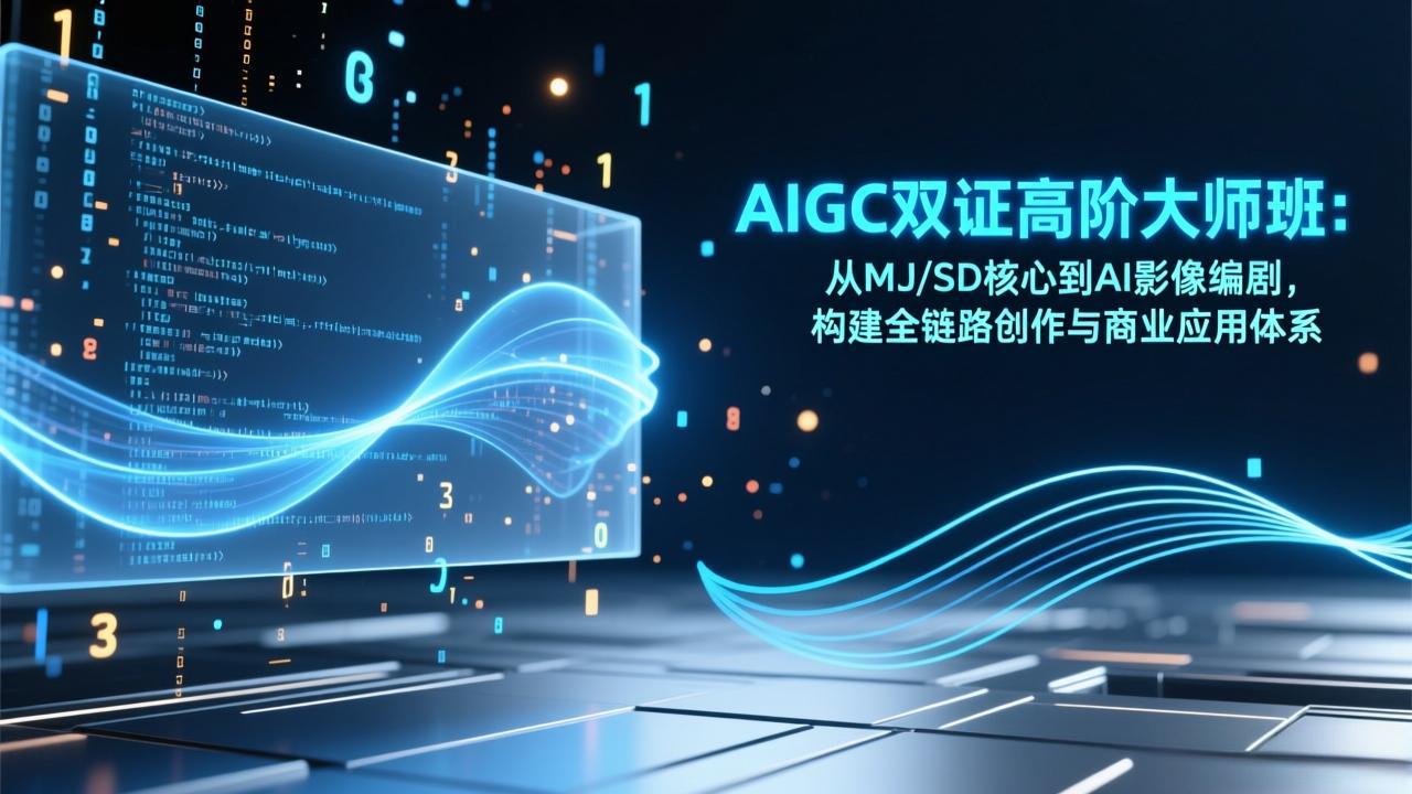AIGC双证高阶大师班：从MJ/SD核心到AI影像编剧，构建全链路创作与商业应用体系-南友云赚