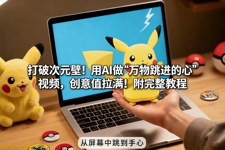 打破次元壁！用AI做【万物跳进手心】视频，创意值拉满！附完整教程-南友云赚