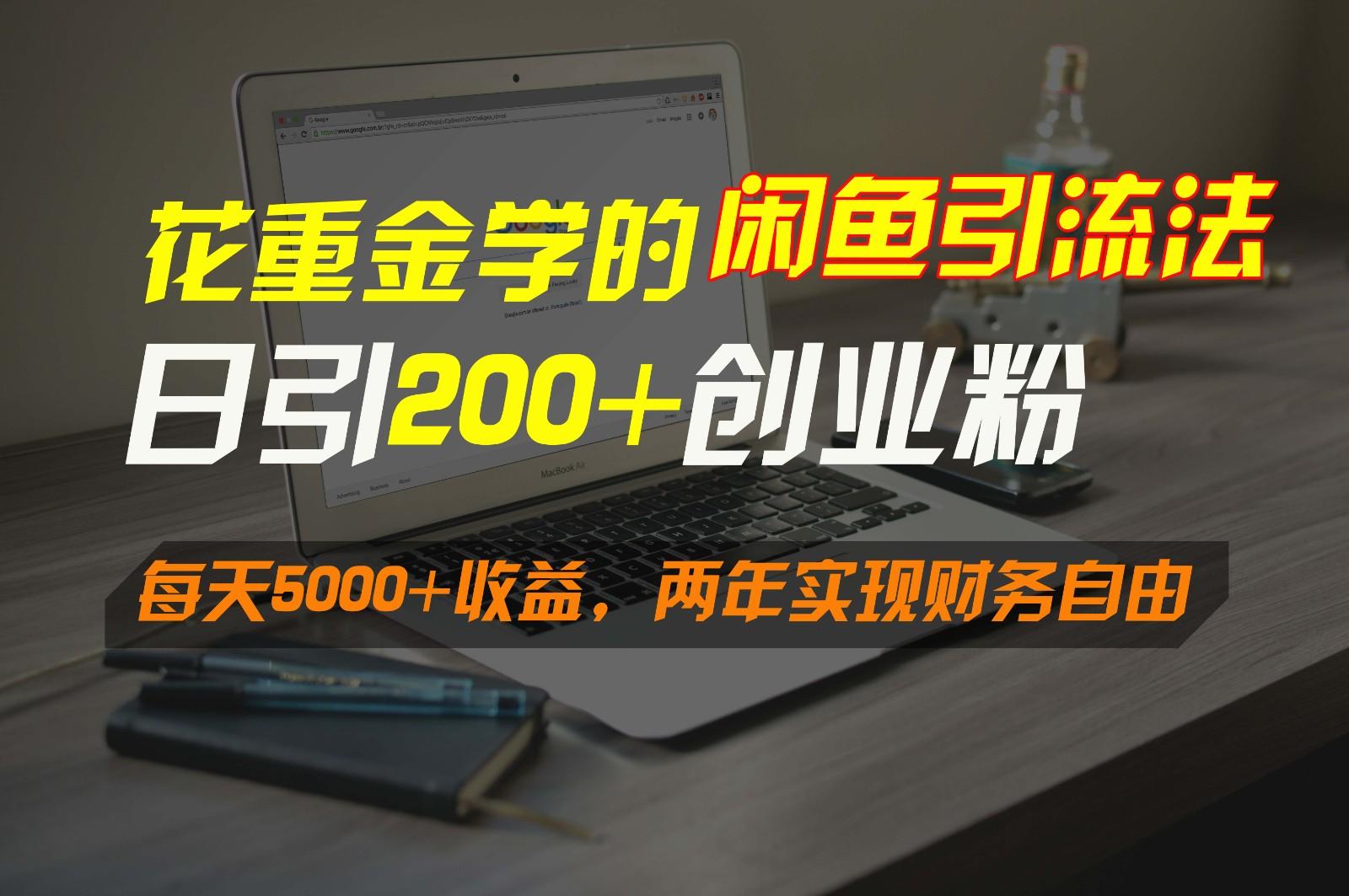 花重金学的闲鱼引流法，日引流300+创业粉，每天5000+收益，两年实现财务自由-南友云赚