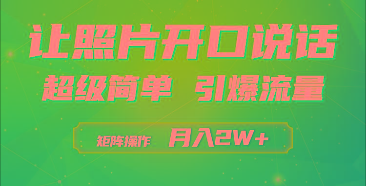 (9553期)利用AI工具制作小和尚照片说话视频，引爆流量，矩阵操作月入2W+-南友云赚