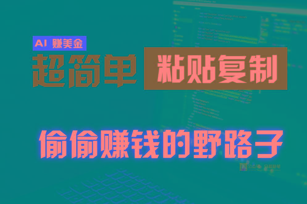 偷偷赚钱野路子,0成本海外淘金,无脑粘贴复制,稳定且超简单,适合副业兼职-南友云赚