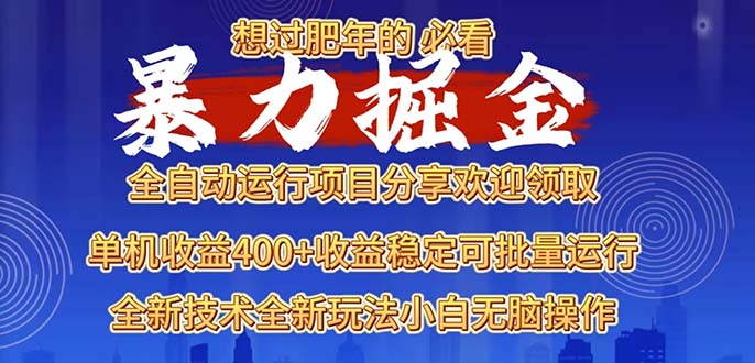 2025暴力掘金项目，想过肥年必看！-南友云赚