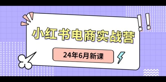 小红书电商实战营：小红书笔记带货和无人直播，24年6月新课-南友云赚