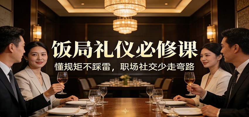 公众号收费文章：《饭局礼仪必修课：懂规矩不踩雷，职场社交少走弯路》-南友云赚