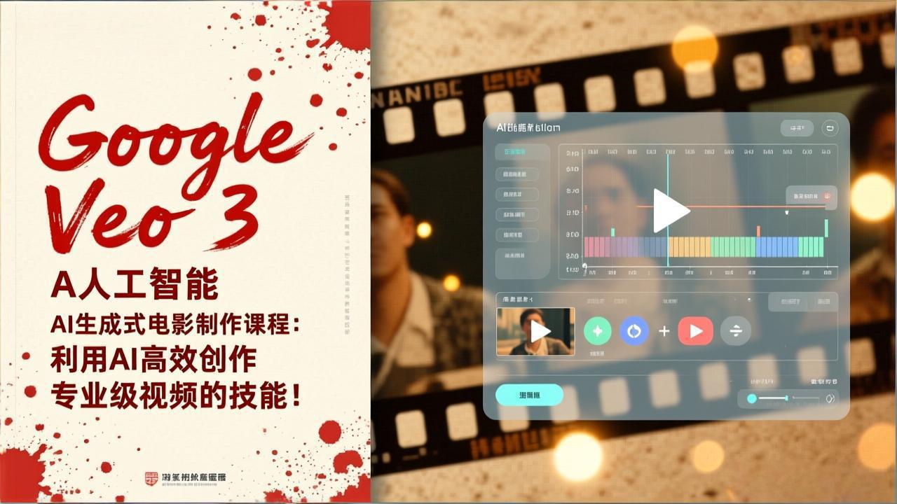 Google Veo 3人工智能AI生成式电影制作课程：利用AI高效创作专业级视频的技能！-南友云赚