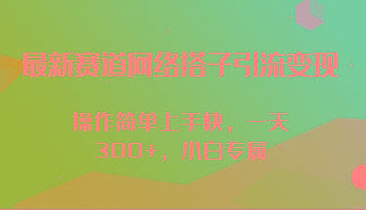 最新赛道网络搭子引流变现!!操作简单上手快,一天300+,小白专属-南友云赚