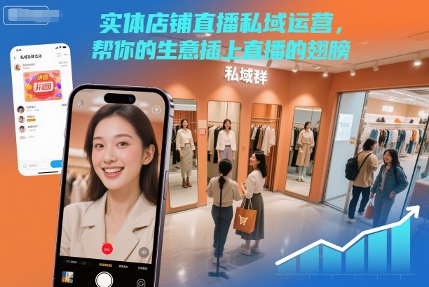 实体店铺直播私域运营，帮你的生意插上直播的翅膀-南友云赚