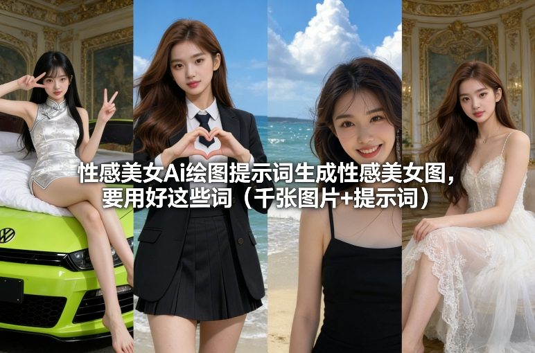 性感美女Ai绘图提示词生成性感美女图，要用好这些词(千张图片+提示词)-南友云赚