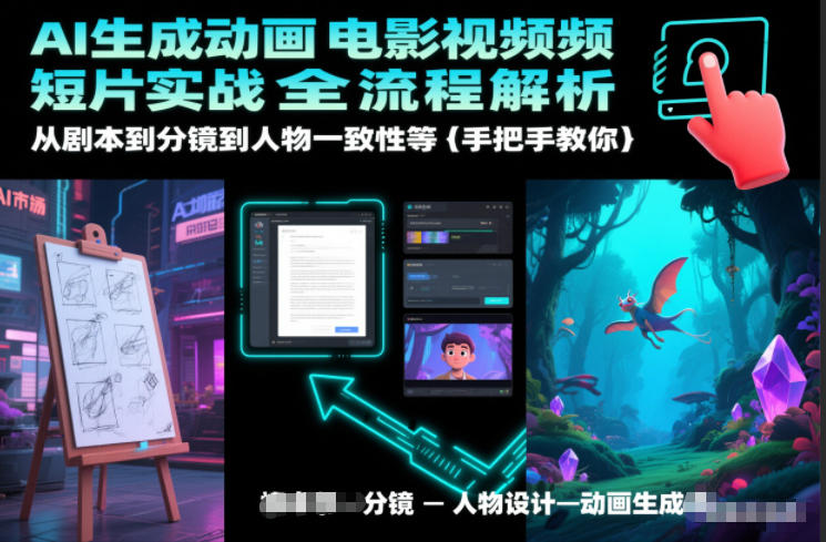 AI生成动画电影视频短片实战全流程解析，从剧本到分镜到人物一致性等手把手教你-南友云赚