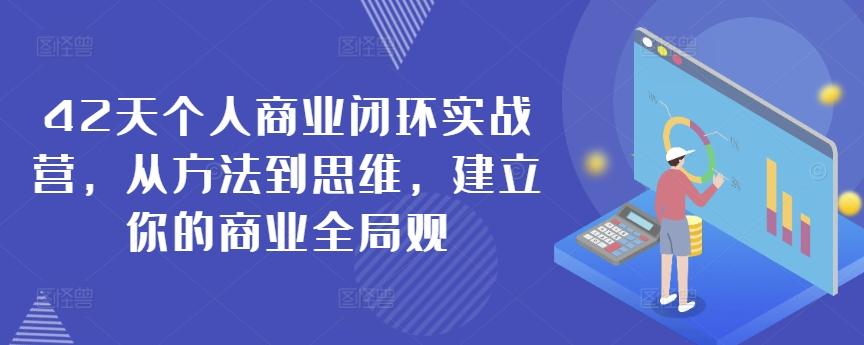 42天个人商业闭环实战营，从方法到思维，建立你的商业全局观-南友云赚