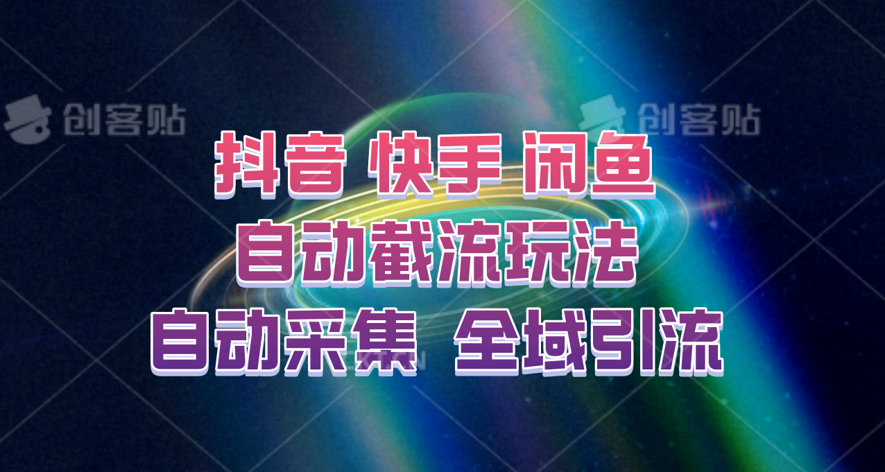 快手、抖音、闲鱼自动截流玩法，利用一个软件自动采集、评论、点赞、私信，全域引流-南友云赚
