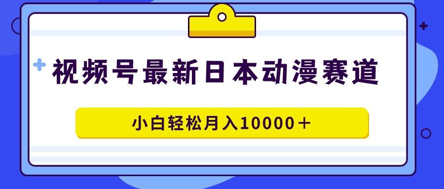 视频号日本动漫蓝海赛道，100%原创，小白轻松月入10000＋-南友云赚