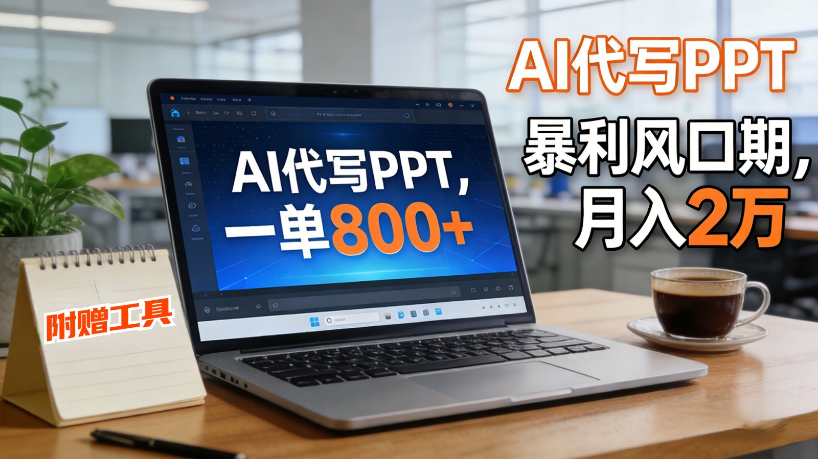 AI 代写做 PPT！一单狂赚 800+，风口期月入 2 万(工具 + 提示词直接送)-南友云赚