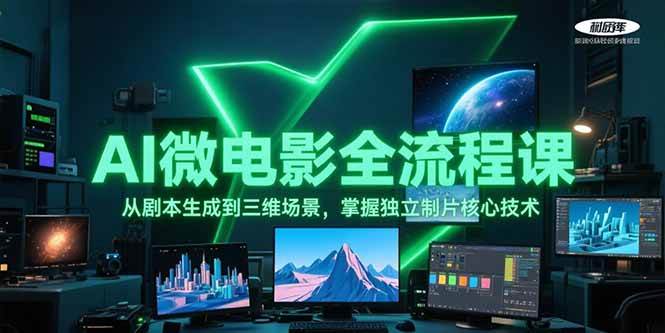AI微电影全流程课，从剧本生成到三维场景，掌握独立制片核心技术-南友云赚
