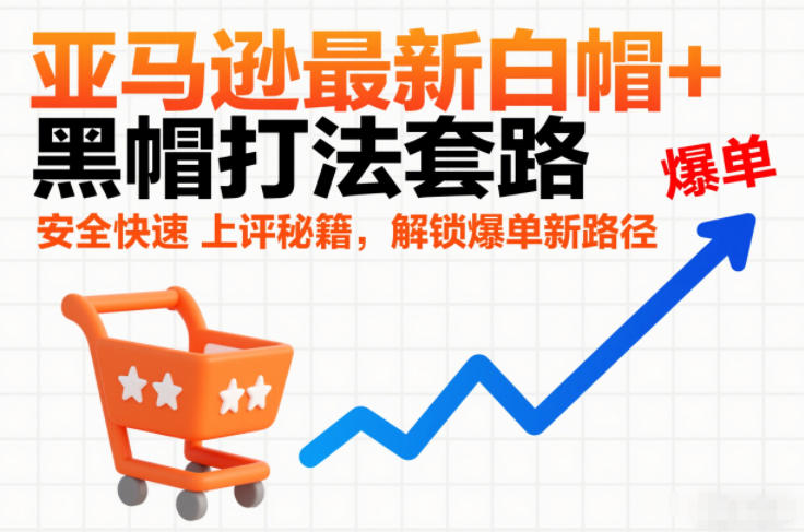 亚马逊最新白帽+黑帽打法套路，安全快速上评秘籍，解锁爆单新路径-南友云赚